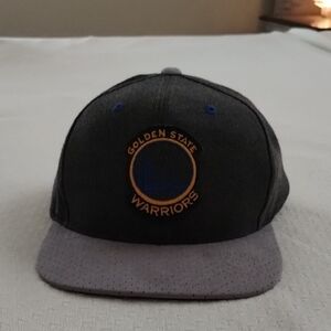 Mitchell & Ness Golden State Warriors Gray and Blue Hat